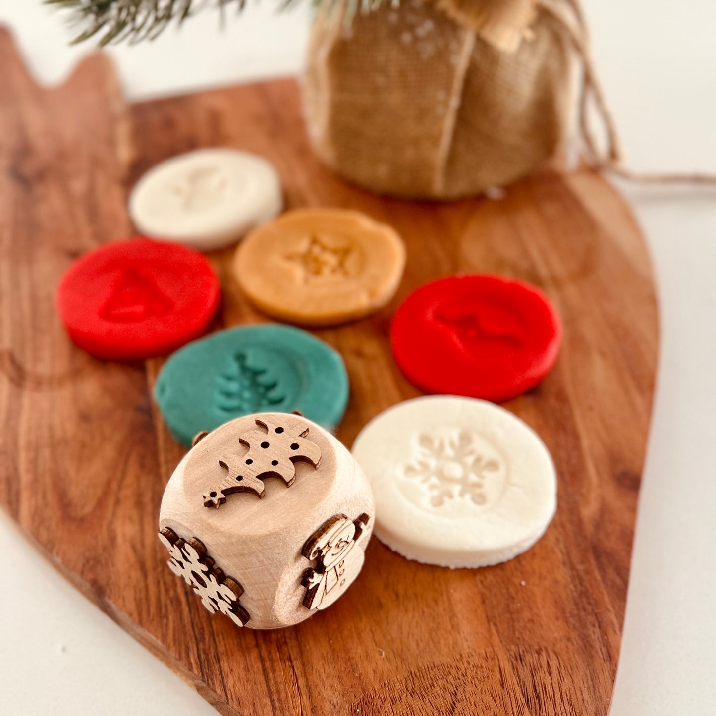 Christmas Joy 6-in-1 play dough stamp