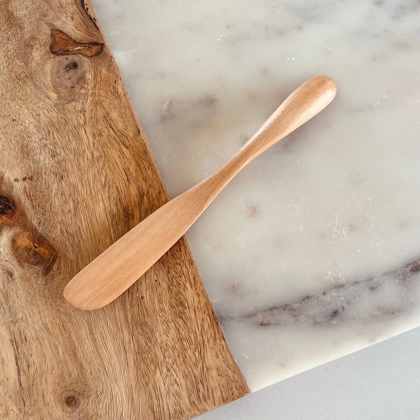 Wooden play dough knife