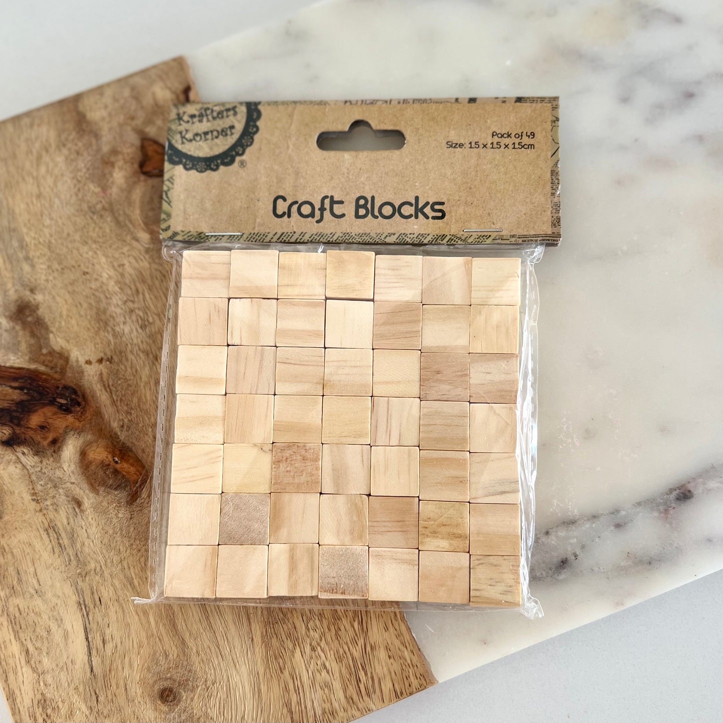 Wooden mini cubes