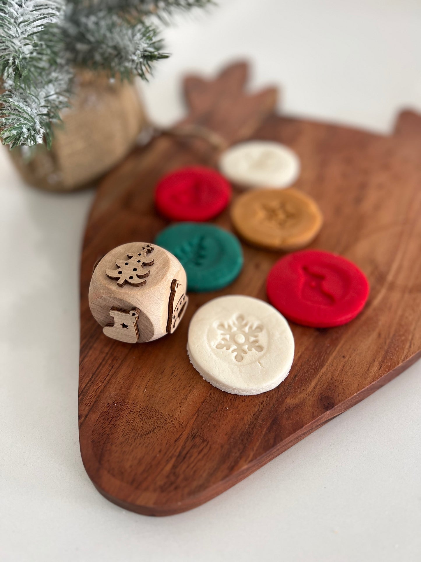 Christmas Joy 6-in-1 play dough stamp