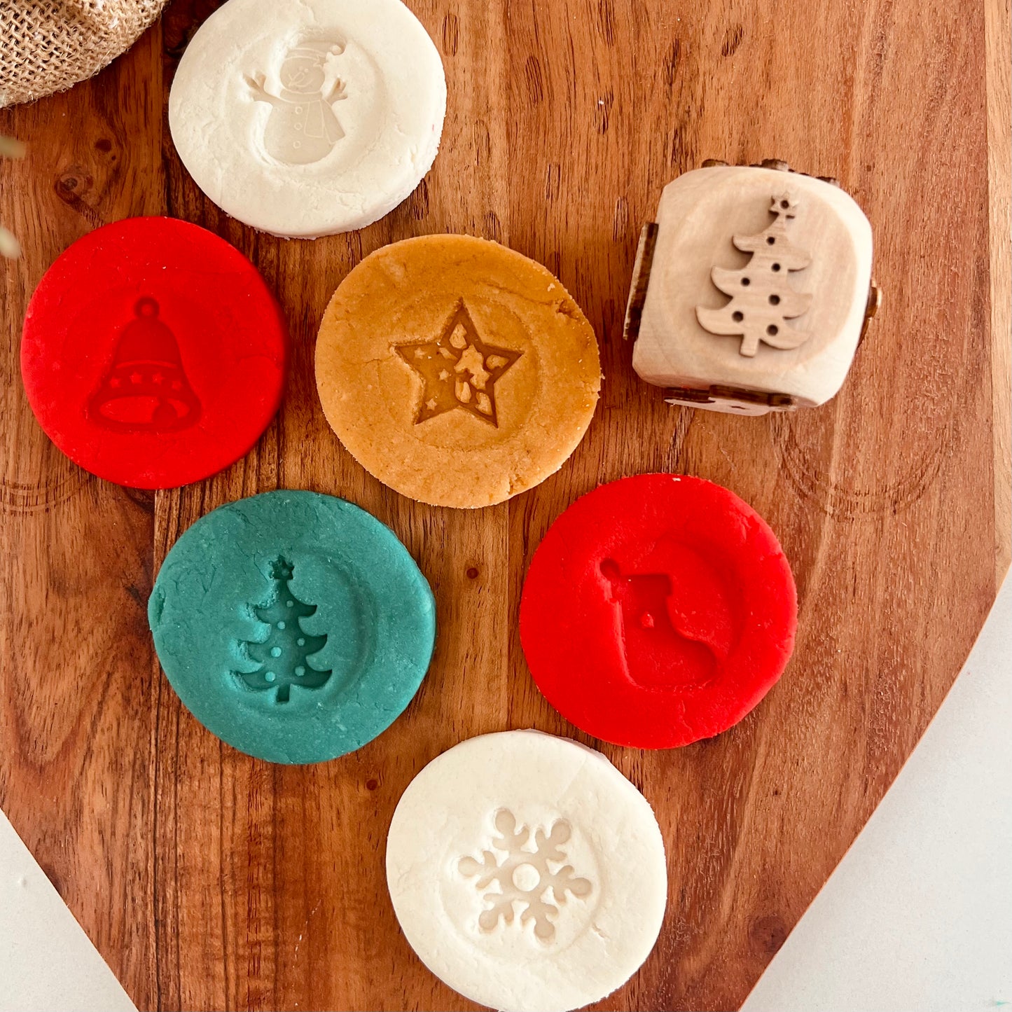 Christmas Joy 6-in-1 play dough stamp